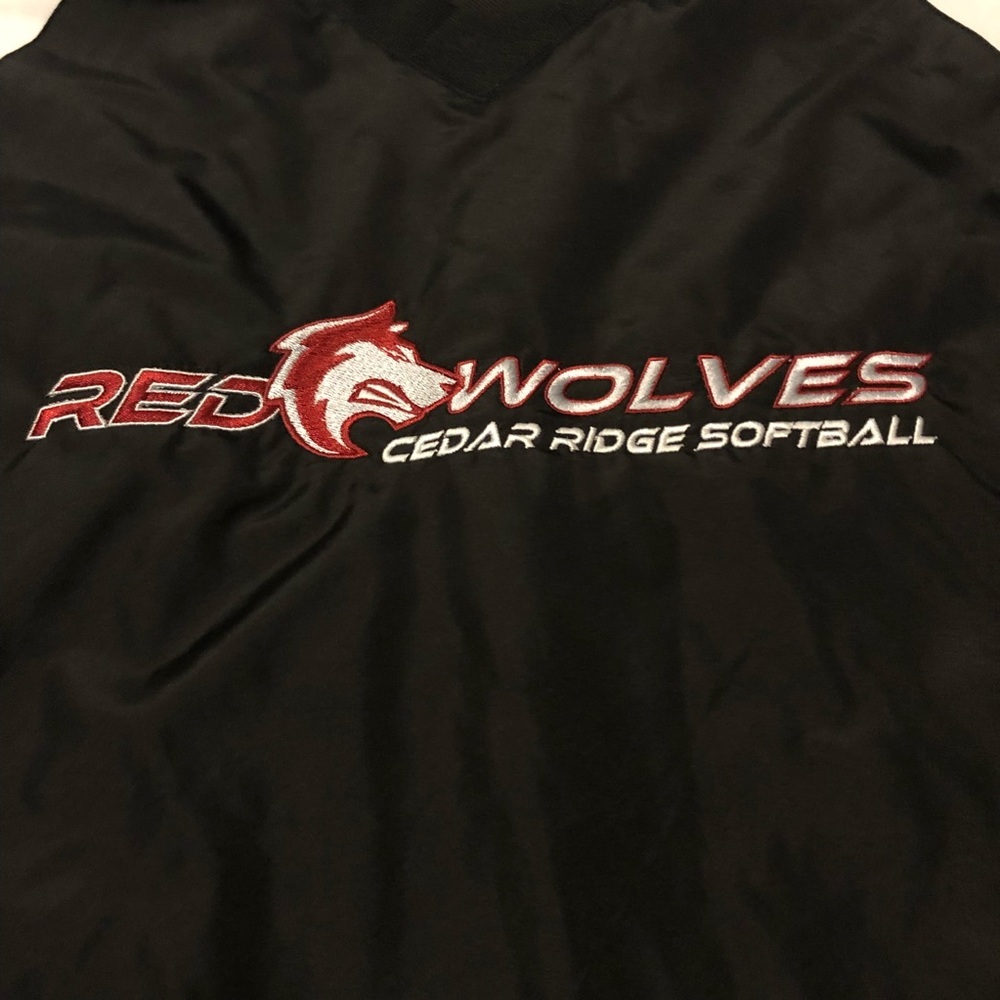 Red Wolves Cedar Ridge Softball pull up jacket S - Picture 3 of 12